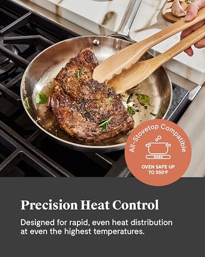 Caraway Stainless Steel Deluxe Cookware Set (16 Piece) - 5-Ply Stainless Steel Pots, Frying Pans, Lids and Kitchen Storage - Non Toxic, PTFE & PFOA Free - My Kitchen Products
