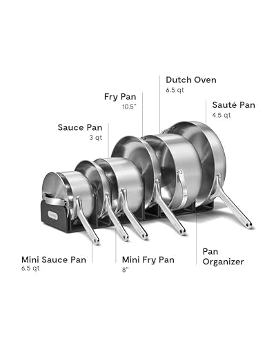 Caraway Stainless Steel Deluxe Cookware Set (16 Piece) - 5-Ply Stainless Steel Pots, Frying Pans, Lids and Kitchen Storage - Non Toxic, PTFE & PFOA Free - My Kitchen Products