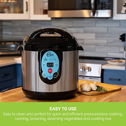 CAREY DPC-9SS Smart Electric Pressure Cooker and Canner, Stainless Steel, 9.5 Qt - My Kitchen Products