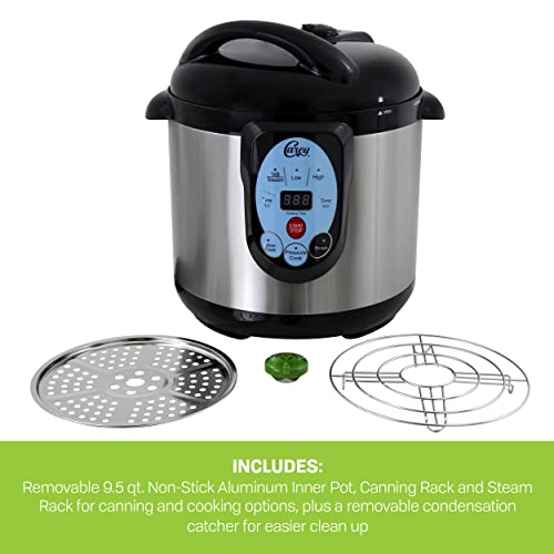 CAREY DPC-9SS Smart Electric Pressure Cooker and Canner, Stainless Steel, 9.5 Qt - My Kitchen Products