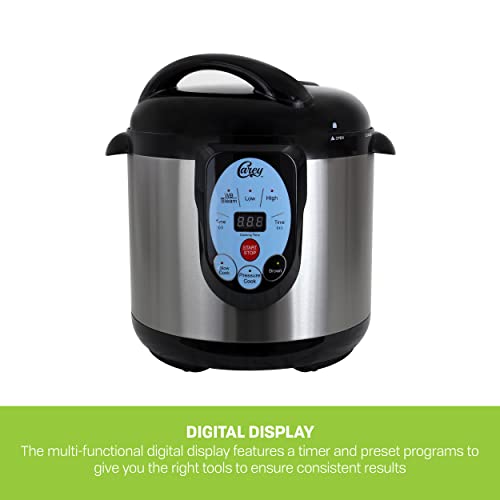 CAREY DPC-9SS Smart Electric Pressure Cooker and Canner, Stainless Steel, 9.5 Qt - My Kitchen Products