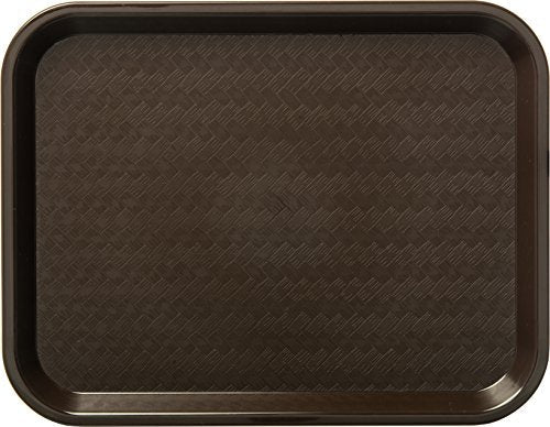 Carlisle FoodService Products Café Cafeteria Tray, Fast Food Tray for Restaurant or Commercial Use, 10" x 14", 1 Count, Chocolate - My Kitchen Products