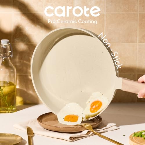 CAROTE 14Pcs Pots and Pans Set Non stick, Ceramic Cookware Set, Non-toxic Kitchen Cooking Set, PFAS and PFOA Free - My Kitchen Products