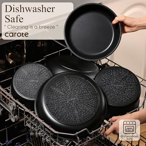 CAROTE 19pcs Pots and Pans Non Stick, Cookware Sets Detachable Handle, Induction Kitchen Pots and Pans,NonStick Cooking Set, Oven/Dishwasher/Fridge Safe, Space Saving - My Kitchen Products