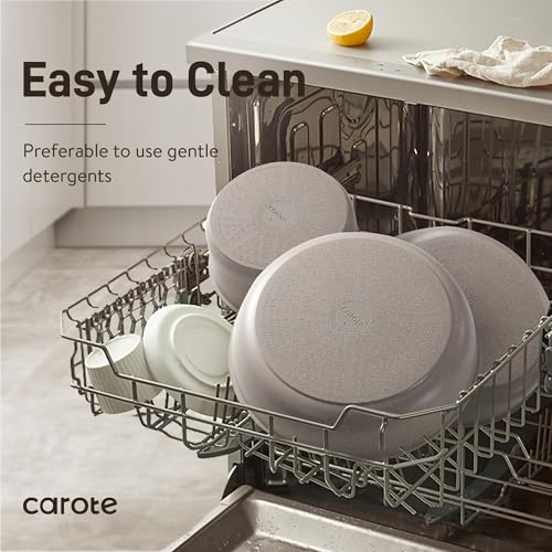 CAROTE 19pcs Pots and Pans Set Non Stick, Nonstick Cookware Set Detachable Handle, Induction Kitchen Cooking Sets with Removable Handle, RV Kitchen, Oven Safe, Taupe - My Kitchen Products