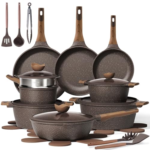 CAROTE 26PCS Pots and Pans Set Non Stick, Cookware Set Pots and Pans Induction Cook Ware, Nonstick Kitchen Cooking, PFOA Free - My Kitchen Products