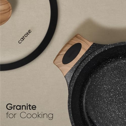 CAROTE 26PCS Pots and Pans Set Non Stick, Cookware Set Pots and Pans Induction Cook Ware, Nonstick Kitchen Cooking, PFOA Free, Black - My Kitchen Products