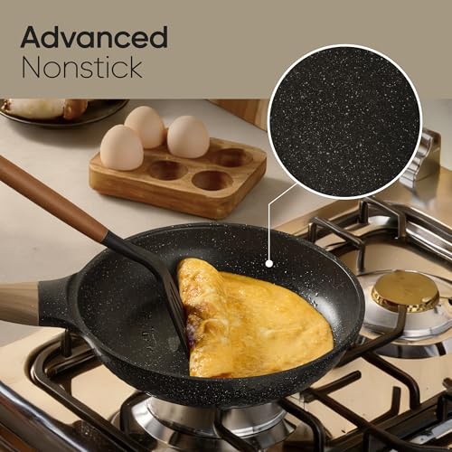 CAROTE 26PCS Pots and Pans Set Non Stick, Cookware Set Pots and Pans Induction Cook Ware, Nonstick Kitchen Cooking, PFOA Free, Black - My Kitchen Products