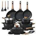 CAROTE 26PCS Pots and Pans Set Non Stick, Cookware Set Pots and Pans Induction Cook Ware, Nonstick Kitchen Cooking, PFOA Free, Black - My Kitchen Products