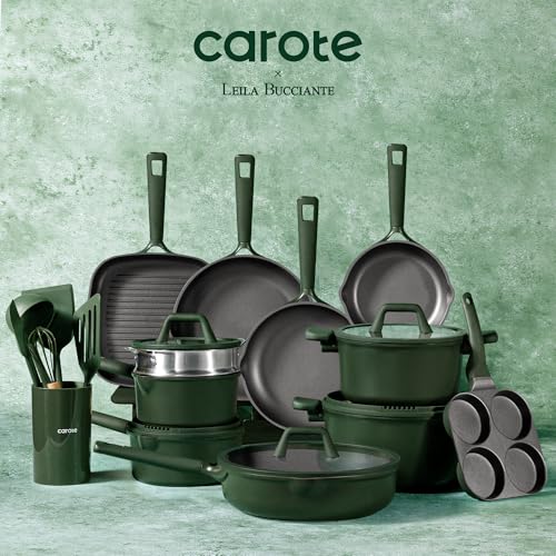CAROTE 31PCS Pots and Pans Set, Nonstick Cookware Set Kitchen Non Stick Induction Titanium Cookware Non-toxic Granite Cooking set, PFOA Free - My Kitchen Products
