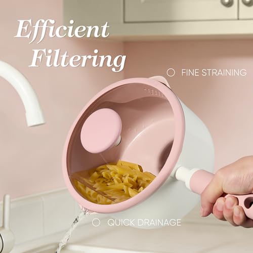 CAROTE Ceramic Cookware Set Nonstick, 15pcs Pots and Pans Set Non stick, Non Toxic Cookware,Dishwasher,RV/Camping Cookware Set, Pan and Pot with Kitchen Utensils, Pink - My Kitchen Products