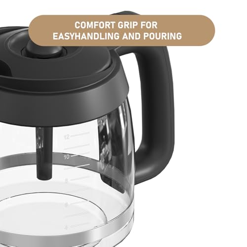 CE200 12-Cup Glass Coffee Pot Replacement Compatible with Ninja Coffee Brewer Maker Models CE251 CE201 CE201C CE200 CE200C Model XGLSLID200 - My Kitchen Products