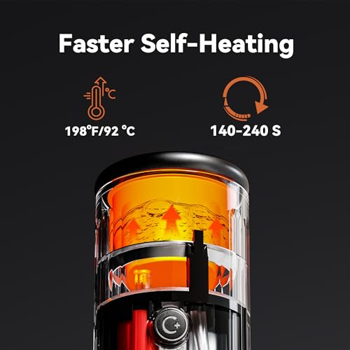 CERA+ PCM03S Portable Coffee Maker Electric Espresso Machine, Self-Heating 8 Cups per Charge & 20 Bar Small Coffee Maker for Travel & RV, Single Serve Coffee Maker Works with NS Capsules & Grounds - My Kitchen Products