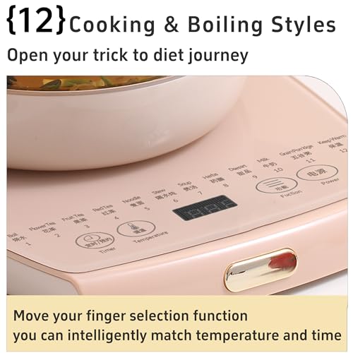 cglightwsparkle Health Pot Electric Kettle with Infuser,Smart Fruit Hot Tea Maker, Temperature Control and Tea Keep Warm, 12 Functional Procedures, 1.8 Liters of Capacity(pink) - My Kitchen Products