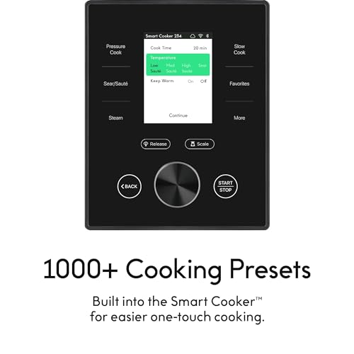 CHEF iQ Smart Pressure Cooker with WiFi and Built-in Scale - Easy-to-Use 10-in-1 Multicooker with 500+ Guided Recipes - Rice Cooker, Slow Cooker, Instant Meals for Foodies - 6 Quart - Family Size - My Kitchen Products