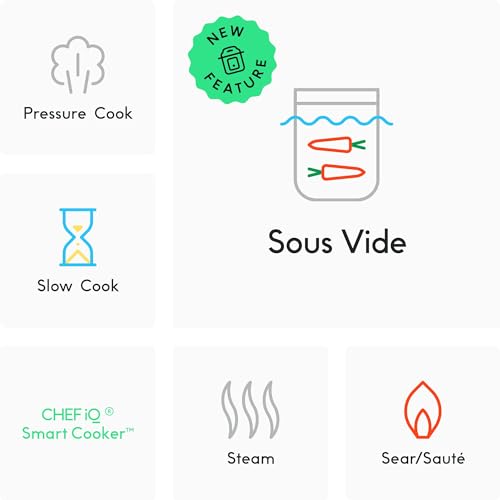 CHEF iQ Smart Pressure Cooker with WiFi and Built-in Scale - Easy-to-Use 10-in-1 Multicooker with 500+ Guided Recipes - Rice Cooker, Slow Cooker, Instant Meals for Foodies - 6 Quart - Family Size - My Kitchen Products