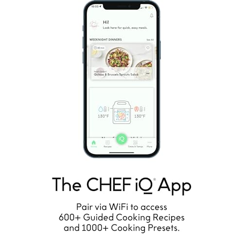 CHEF iQ Smart Pressure Cooker with WiFi and Built-in Scale - Easy-to-Use 10-in-1 Multicooker with 500+ Guided Recipes - Rice Cooker, Slow Cooker, Instant Meals for Foodies - 6 Quart - Family Size - My Kitchen Products