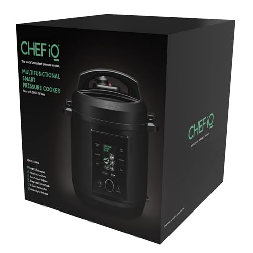 CHEF iQ Smart Pressure Cooker with WiFi and Built-in Scale - Easy-to-Use 10-in-1 Multicooker with 500+ Guided Recipes - Rice Cooker, Slow Cooker, Instant Meals for Foodies - 6 Quart - Family Size - My Kitchen Products