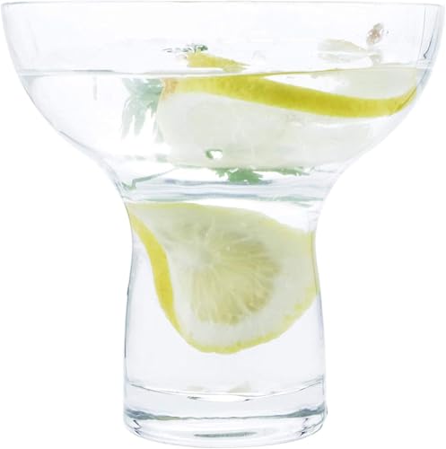 Chefcaptain Margarita Glasses Set Of 4, XXlarge 16oz Stemless Lead-Free Thick Clear Glass With Heavy Base, For Martini, Daiquiri, Frozen Cocktails, Dessert, Frozen Cocktails, Bar Use, Crystal Clear - My Kitchen Products