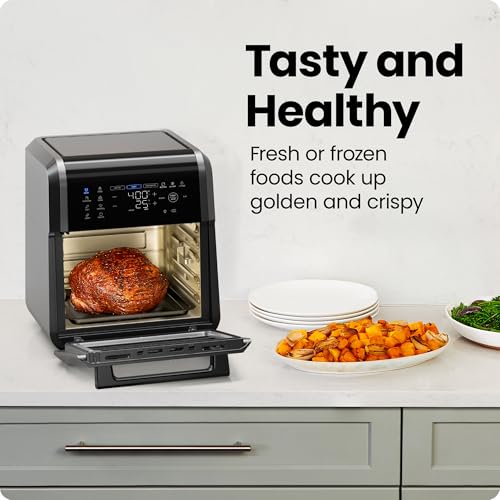 Chefman 12-Quart 5-in-1 Air Fryer Oven with Digital Timer, Touchscreen, and 12 Presets - Family Size Countertop Convection Oven, Dishwasher-Safe Parts - My Kitchen Products