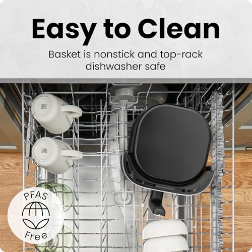 CHEFMAN 2 Qt Mini Air Fryer – Digital Space-Saving Compact Air Fryer with Nonstick and Dishwasher Safe Basket, Quick & Easy Meals in Minutes, Features Digital Timer and Shake Reminder – Black - My Kitchen Products
