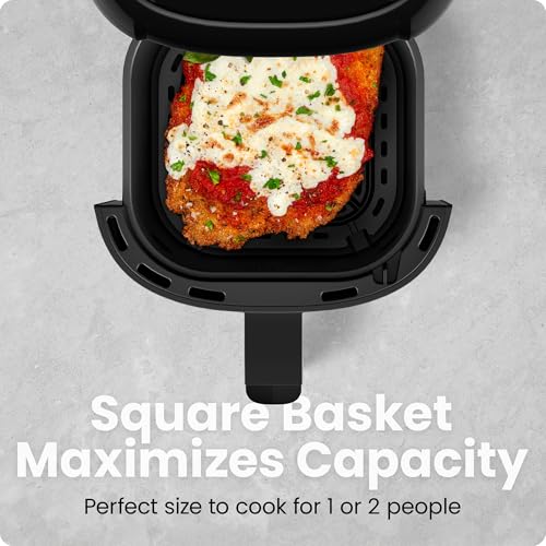 CHEFMAN 2 Qt Mini Air Fryer – Digital Space-Saving Compact Air Fryer with Nonstick and Dishwasher Safe Basket, Quick & Easy Meals in Minutes, Features Digital Timer and Shake Reminder – Black - My Kitchen Products