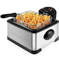 Chefman 4.5 Liter Deep Fryer w/Basket Strainer, XL Jumbo Size, Adjustable Temperature & Timer, Perfect for Fried Chicken, Shrimp, French Fries, Chips & More, Removable Oil-Container, Stainless Steel - My Kitchen Products