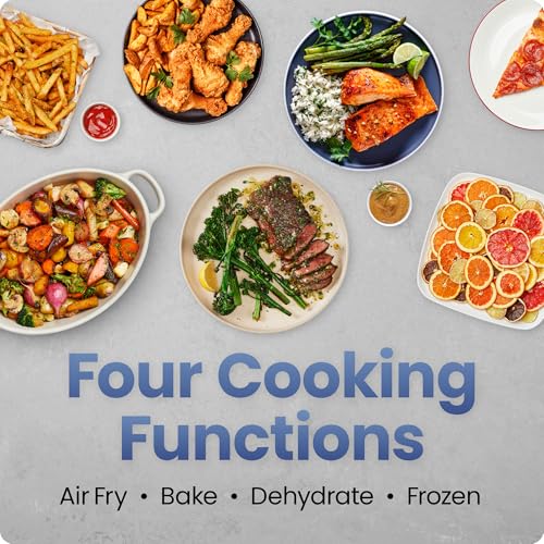Chefman Air Fryer – 4-in-1 Slim 3.5 QT Airfryer, Air Fry, Bake, Dehydrate, Frozen, 450°F Max Temp for Extra Crispy Results in Minutes, Nonstick Ceramic Coating, Dishwasher-Safe Accessories - Black - My Kitchen Products