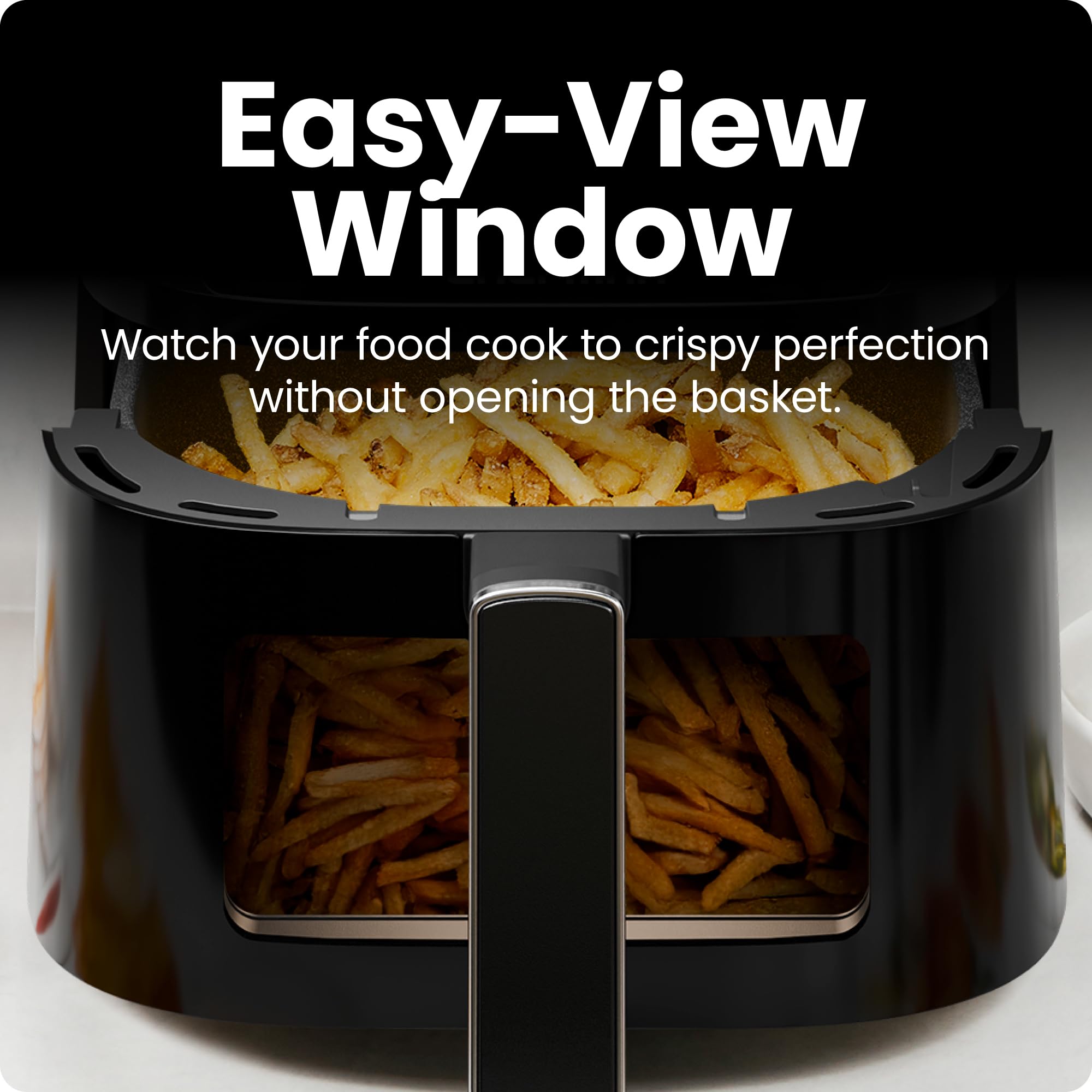 Chefman Air Fryer – 4 QT Compact Airfryer for Quick & Easy Meals, Features Hi-Fry Technology for Extra Crisp, Easy-View Window, Touch Controls with 4 Presets, Nonstick & Dishwasher Safe Basket - Black - My Kitchen Products