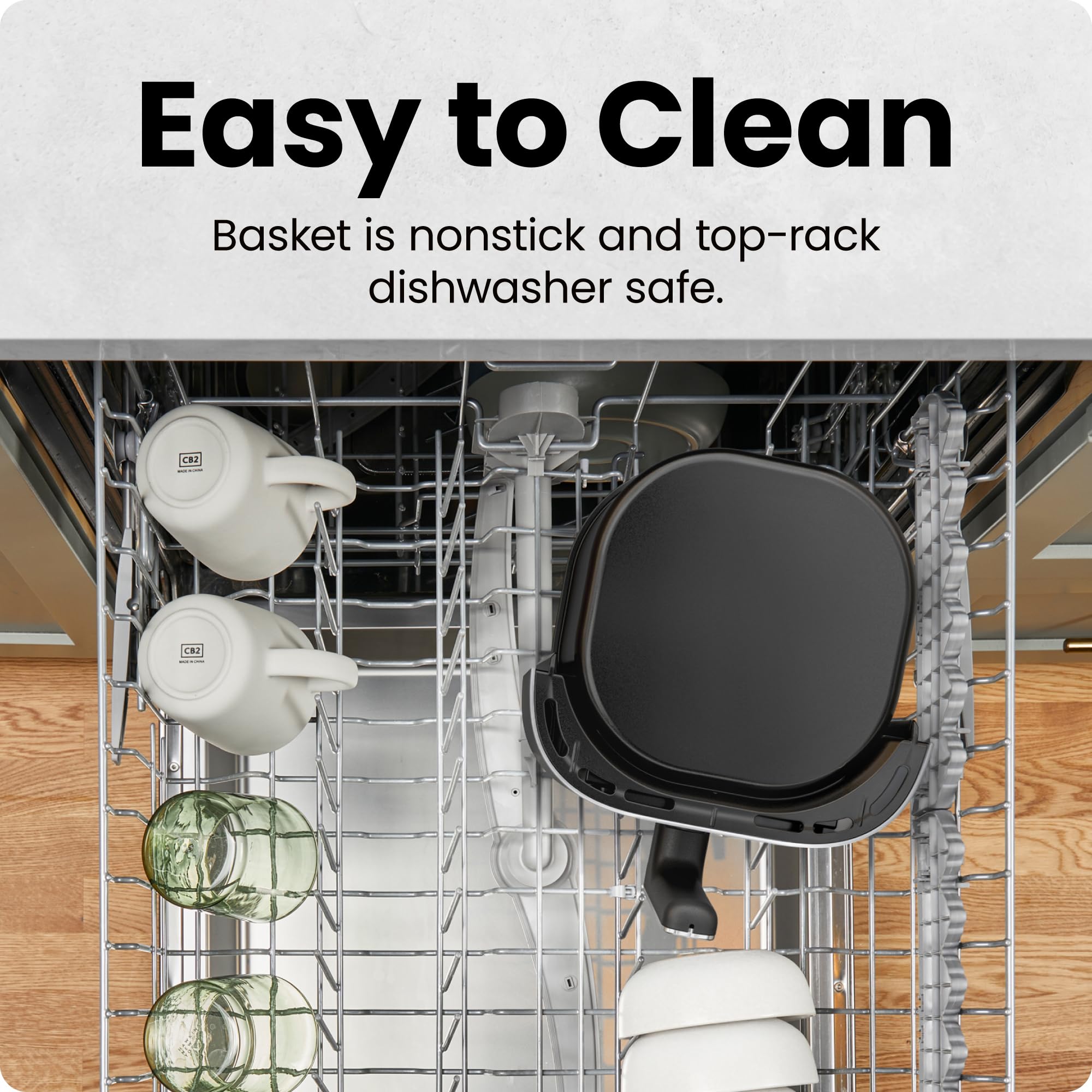 Chefman Air Fryer – 4 QT Compact Airfryer for Quick & Easy Meals, Features Hi-Fry Technology for Extra Crisp, Easy-View Window, Touch Controls with 4 Presets, Nonstick & Dishwasher Safe Basket - Black - My Kitchen Products