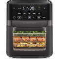 Chefman Air Fryer 6-in-1, XL 14-Quart Multifunctional Airfryer with Touchscreen Controls, Rotisserie, Food Dehydrator, Convection Oven, Bake, Broil, and Reheat Functions, Windowed Door – Black - My Kitchen Products