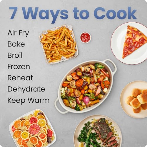 Chefman Air Fryer 9 Qt | TurboFry 7-in-1 High-Powered 450°F Cooking for Crispier and Even Results | XL Basket with Viewing Window | Air Fry, Bake, Broil, Reheat, Dehydrate, Defrost, Keep Warm - My Kitchen Products