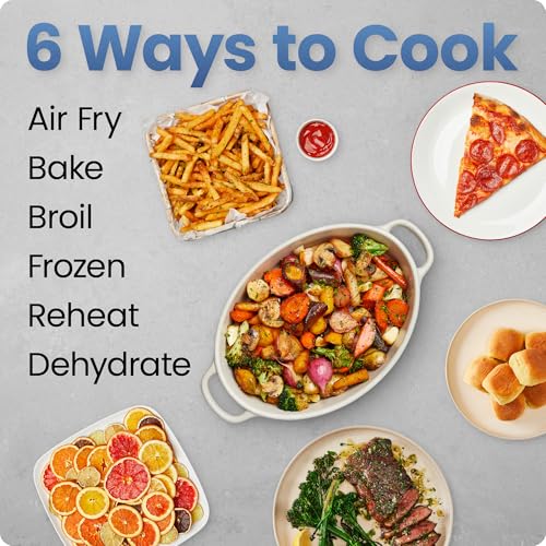 Chefman Air Fryer TurboFry 7-Qt, 6-in-1 High-Powered 450°F Cooking for Crispier Results, Compact Space-Saving Design, Air Fry, Bake, Broil, Reheat, Dehydrate, Defrost, Fast & Even Cooking – Black - My Kitchen Products