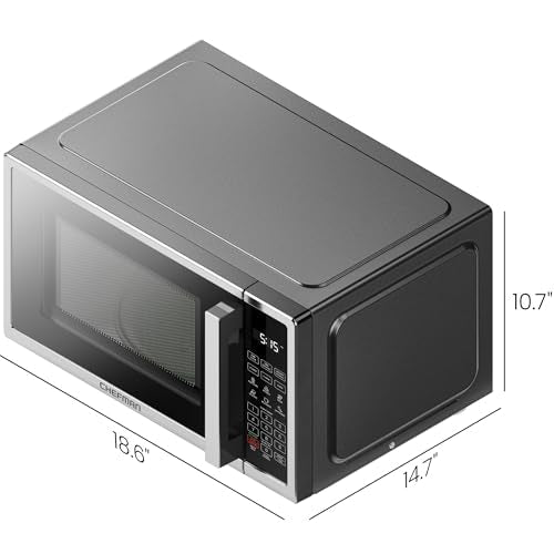 Chefman Countertop Microwave Oven 0.9 Cu. Ft. Digital Stainless Steel Microwave 900 Watt with 6 Presets, Eco Mode, Mute Option, Memory Function, Child Safety Lock, Kitchen, Home, Dorm Essentials - My Kitchen Products