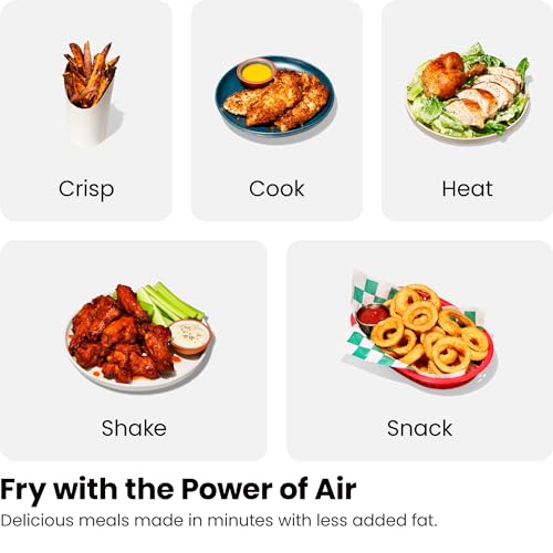 Chefman TurboFry Touch Dual Air Fryer, Maximize The Healthiest Meals With Double Basket Capacity, One-Touch Digital Controls And Shake Reminder For The Perfect Crispy And Low-Calorie Finish - My Kitchen Products
