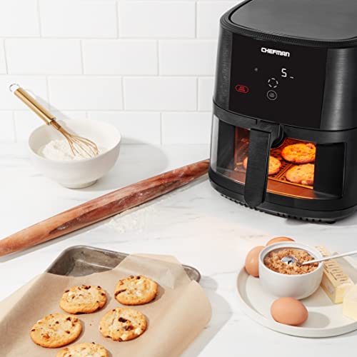 Chefman TurboTouch Easy View Air Fryer, The Most Convenient And Healthy Way To Cook Oil-Free, Watch Food Cook To Crispy And Low-Calorie Finish Through Convenient Window, 8 Qt - My Kitchen Products