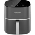 Chefman TurboX 4-in-1 Air Fryer, 5-Quart Airfryer for Extra Crispy Chicken, Fries, Wings, and More, Air Fry, Bake, Reheat, and Frozen Functions, Digital Touch Controls, Dishwasher Safe - Gray - My Kitchen Products