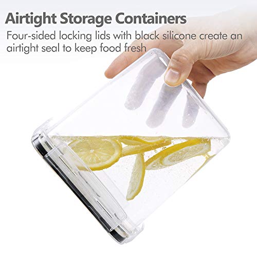 CHEFSTORY Airtight Food Storage Containers Set, 14 PCS Kitchen Storage Containers with Lids for Flour, Sugar and Cereal, Plastic Dry Food Canisters for Pantry Organization and Storage - My Kitchen Products