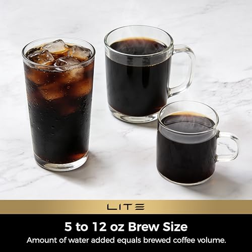 CHULUX Lite Single Serve Coffee Maker for K Cup Capsules, Single Cup Reservoir Coffee Maker with One Touch Brewing, 5 to 12 Oz Brew Sizes, Designed Specifically for Standard Mugs, White - My Kitchen Products