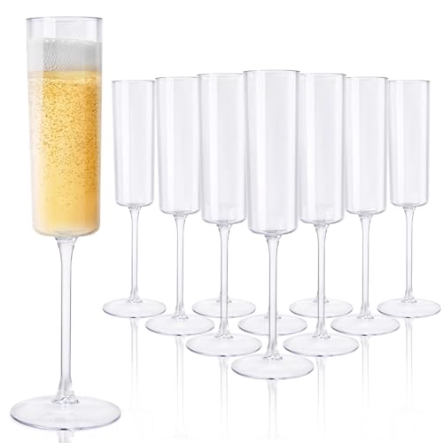 Ciaell 36 Pack Plastic Champagne Flutes, 6 Oz Disposable Champagne