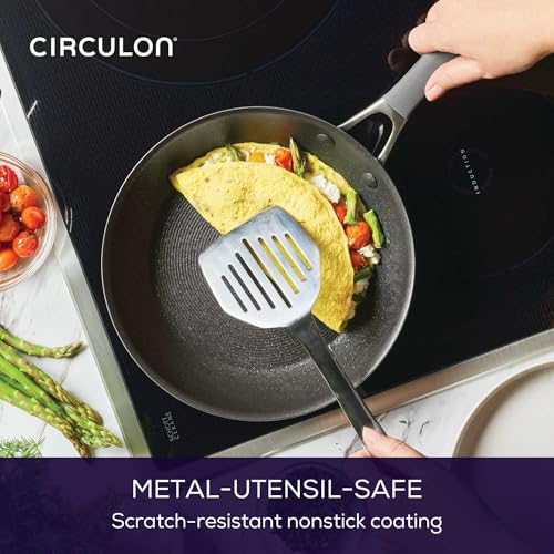 Circulon A1 Series with ScratchDefense Nonstick Induction Pots and Pans Cookware Set, Induction Cookware, Kitchen Essentials, 9-Piece, Graphite - My Kitchen Products