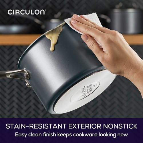 Circulon A1 Series with ScratchDefense Nonstick Induction Pots and Pans Cookware Set, Induction Cookware, Kitchen Essentials, 9-Piece, Graphite - My Kitchen Products
