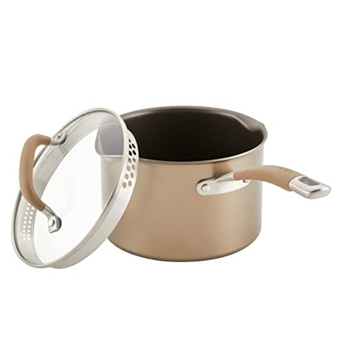 Circulon Premier Professional Hard Anodized Nonstick Cookware Induction Pots and Pans Set Nonstick, Home Essentials, 12-Piece, Bronze - My Kitchen Products