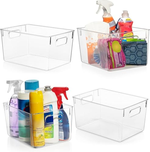 ClearSpace Clear Plastic Storage Bins, Pantry Organizers & Storage Containers, Cabinet