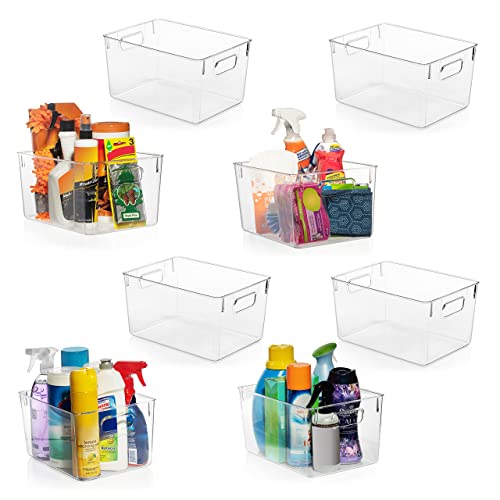 ClearSpace Clear Plastic Storage Bins, Pantry Organizers & Storage Containers, Cabinet