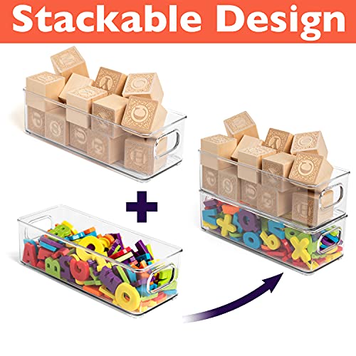ClearSpace Plastic Pantry Organization and Food Storage Bin – Great Kitchen Organization and Kitchen Storage – Fridge Organizer Bins– 8 Pack - My Kitchen Products