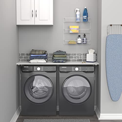 ClosetMaid 3-Tier Hanging Wall Mounted Metal Rack for Spices, Shelf Storage, Pantry Organization, Laundry, Kitchen, Bathroom, White, 8022 - My Kitchen Products
