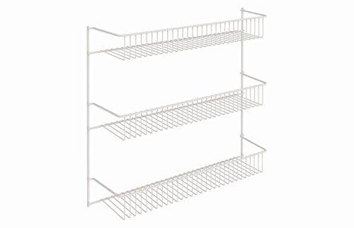 ClosetMaid 3-Tier Hanging Wall Mounted Metal Rack for Spices, Shelf Storage, Pantry Organization, Laundry, Kitchen