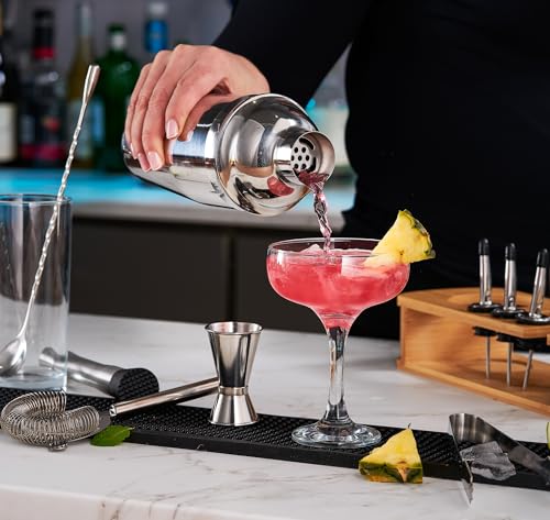 Cocktail Shaker Set - 17 Piece Stainless Steel Mixology Bartender Kit, Drink Martini Shaker, Home Bar Accessories, Cocktail Kit, Stainless Steel Bar Set, Shakers Bartending - My Kitchen Products