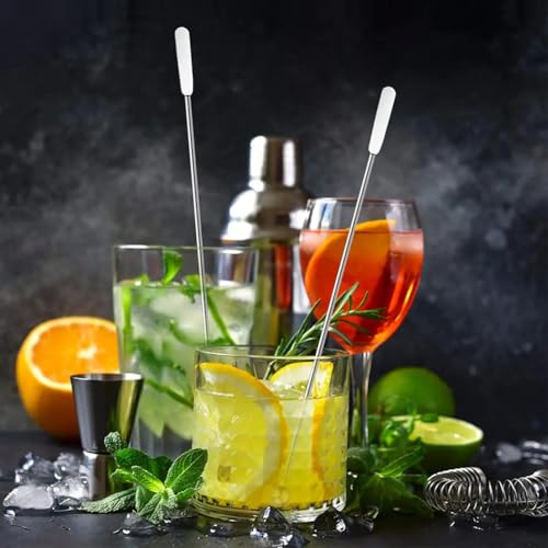 Cocktail Strainer Set, 2 Pack Stainless Steel Fine Mesh Bar Strainers with Muddler, 3.35 in Size, for Cocktails Tea Coffee Juice, Home Bar and Shaker Use - My Kitchen Products